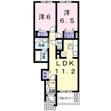 グリーンハウス　Ｄの物件間取画像